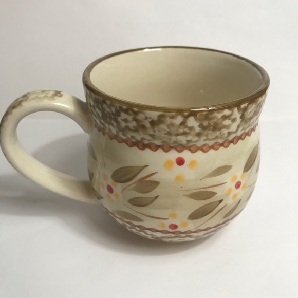 Temp-tations By Tara Old World Brown Cranberry 12 Oz Coffee Tea Mug Cup - Picture 10 of 13